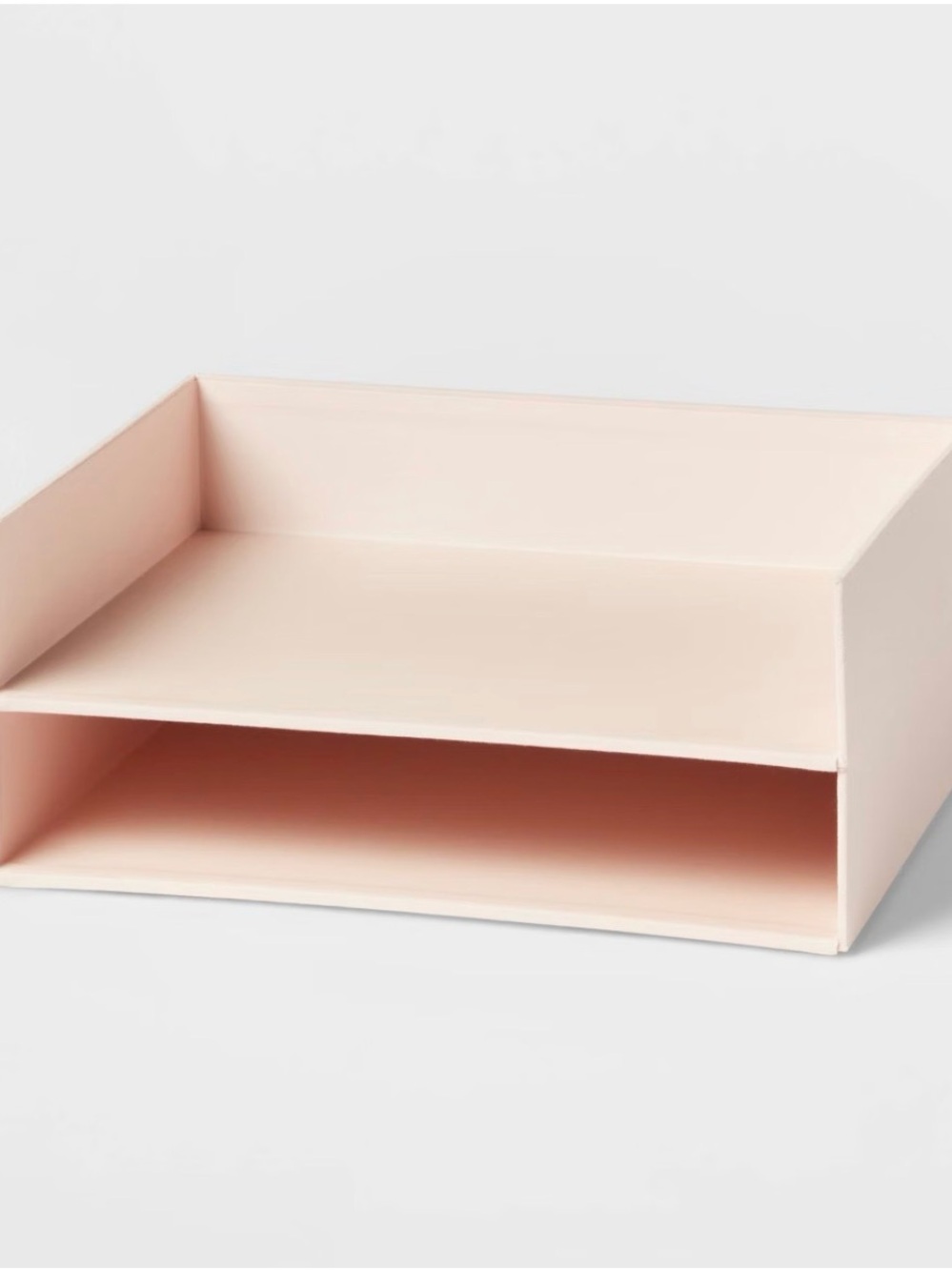 Minimal Desk Shelf Organizer in Blush Pink